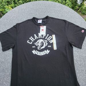 Champion Men’s Black Graphic Logo T-Shirt